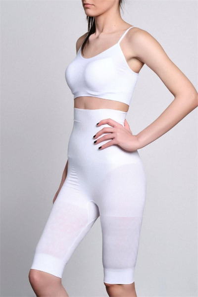 Aria s closet White High Waist Double Long Leg Corset - Ssssss1728-8596