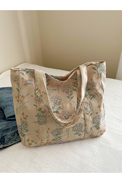 Take Two By Styli Blue Floral Print Shoulder Bag