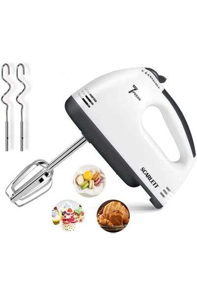 HXD Zoomlion Electric Hand Mixer HE-133 – 260W 7-Speed Handheld Mixer with St...