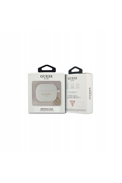 NO BRAND Husă GUESS pentru AIRPODS 3 GUA3LSC4EG, din silicon, cu breloc, cole...