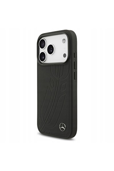 NO BRAND Husă din piele Mercedes cu design frunză mare de laur pentru iPhone ...