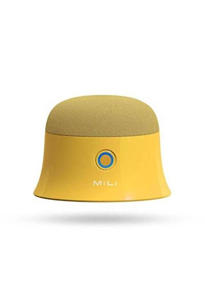 MiLi Boxă portabilă mică, suport de telefon magnetic galben