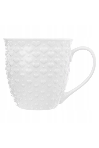 Orion Set de 4 căni mari roz pentru băut cafea, ceai, infuzii, 530 ml