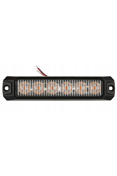 NO BRAND 7W 12V 24V Lampă LED stroboscopică de avertizare intermitentă Portoc...