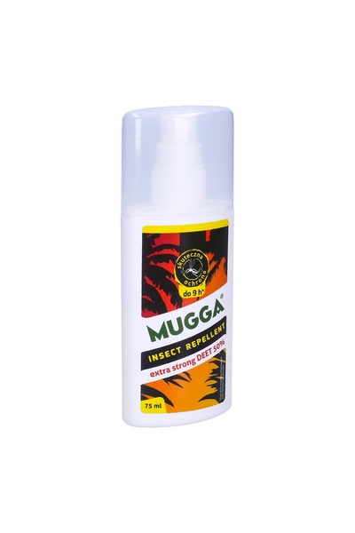 Mugga Spray repelent puternic cu 50% DEET pentru țânțari și insecte zburătoar...