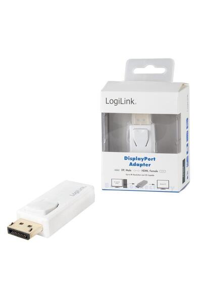 NO BRAND LogiLink Adaptor Convertor DisplayPort la HDMI 4K/30Hz Placat cu aur...