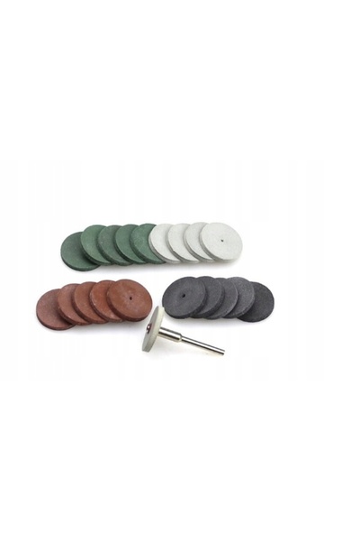 NO BRAND Disc de lustruire din cauciuc, 22 mm, 3 mm, 21 buc., mix