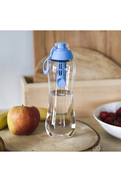Dafi Sticlă de apă cu filtru moale de 700 ml + 4 filtre ALBASTRE
