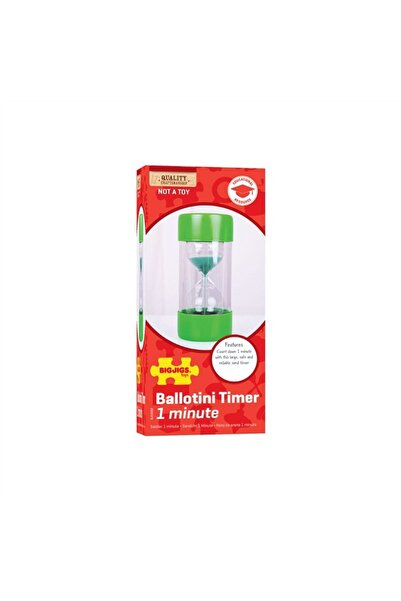 BIGJIGS Toys Ceas clepsidră personalizat 1 min Ballotini Bigjigs