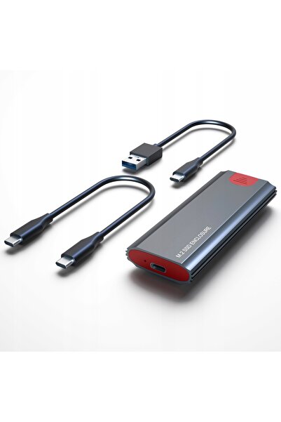 NO BRAND Carcasă externă pentru SSD M.2 PCIe NVMe, de mare viteză, cu interfa...
