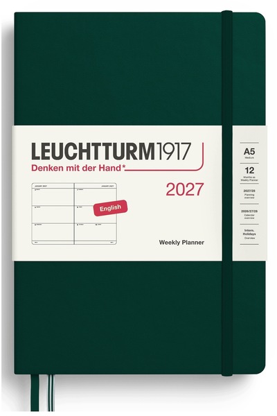 NO BRAND Agendă săptămânală A5 2027 Leuchtturm1917 FOREST