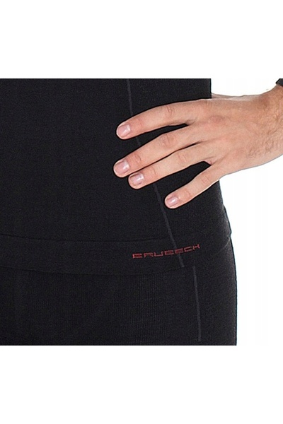 NO BRAND Tricou Brubeck Active Wool pentru bărbați LS12820 negru XL