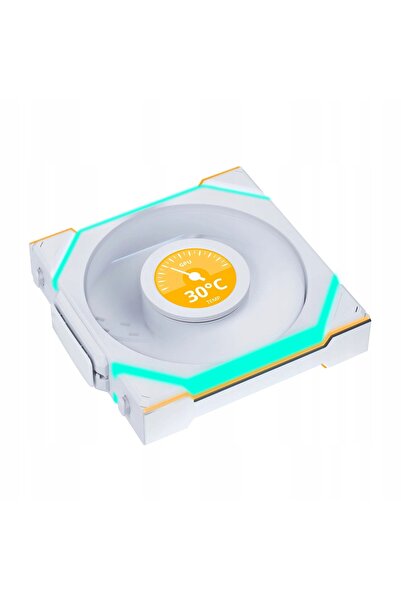 Lian Li UNI FAN SL FĂRĂ FIR LCD ARGB PWM 120MM ALB