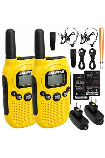 NO BRAND KIT 2x BAOFENG BF-T6 RADIO CU UNDE SCURTE RAZĂ LUNGĂ DE ACȚIUNE PÂNĂ...