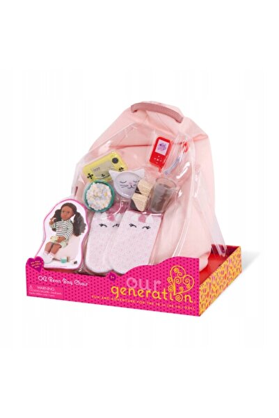 NO BRAND Pufa Worek cu accesorii Sako pentru păpuși de 46cm Fotoliu tip sac d...