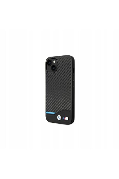 NO BRAND Husă elegantă din piele BMW și piele carbon pentru iPhone 14 Plus