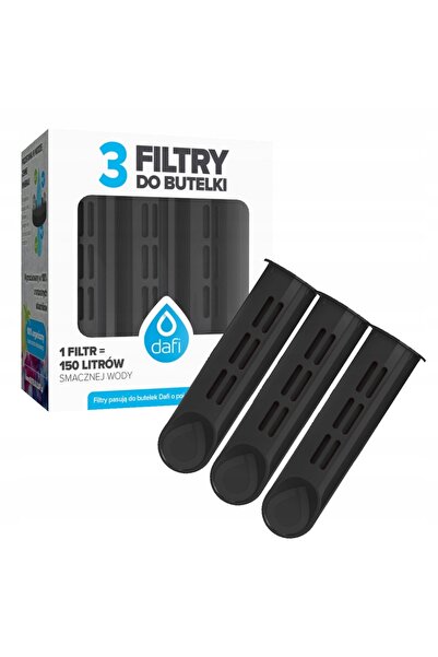 Dafi Bidon pentru apă filtrată solidă 0,7 L Negru nuanțat + 4 FILTRE
