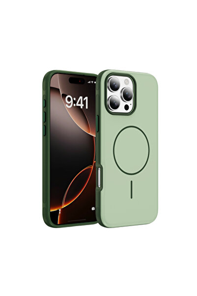 halkhouse iPhone 16 Pro Max Uyumlu MagSafe Kılıf Kaymaz Mat Parmak İzi Bırakm...