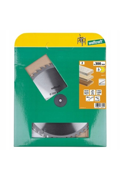 Wolfcraft 6682000 Pânză de ferăstrău circular 300x30mm 48 dinți, tăieturi cur...