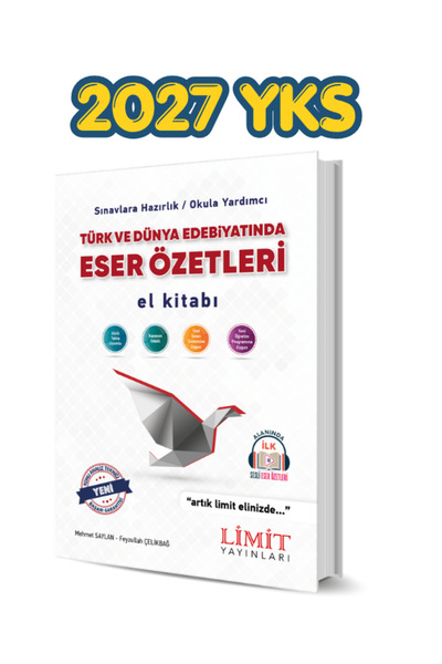 Limit Yayınları LİMİT TÜRK VE DÜNYA EDEB. ESER ÖZETLERİ EL KİTABI KONU ANALTI...