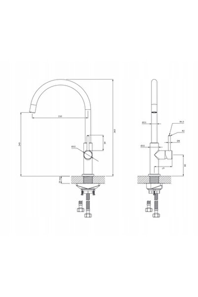 Omnires Robinet de bucătărie Y CHROM Y1251 CR
