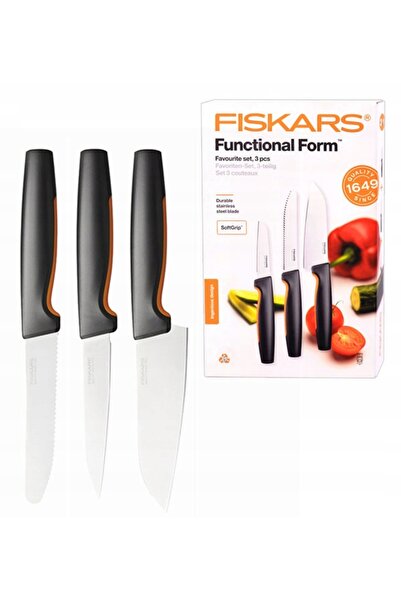FiSKARS Set de 8 cuțite de bucătărie pentru tocat și tăiat legume și carne