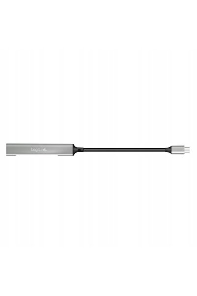 LogiLink Hub USB 3.0 cu 4 porturi USB A, Splitter, Adaptor subțire din aluminiu