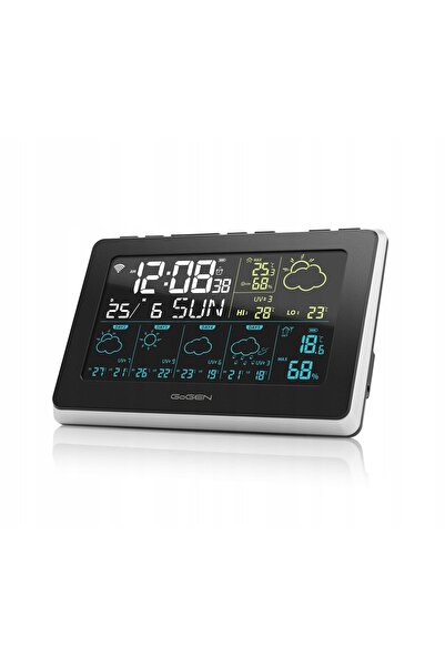 Gogen Stație meteo, Prognoză meteo, Termometru LCD, Higrometru, Ceas, Fără fir