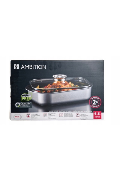 Ambition BRYTFANNA VERSE CU CAPAC DE STICLĂ 40x25 CM ACOPERIRE CERAMICĂ QUALUM
