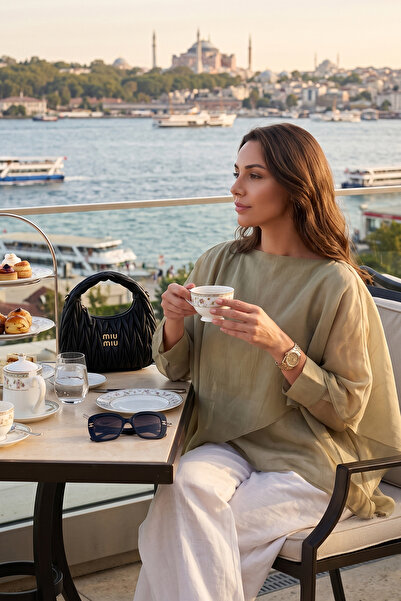 Lela Kayık Yaka Salaş Dökümlü Gömlek Kadın GÖMLEK 6835026