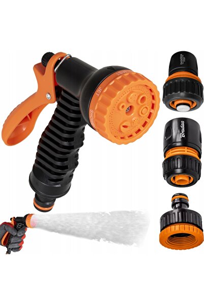 Deco4Home Furtun de grădină elastic pe cărucior, calibru 1/2 ", 20m, pistol d...