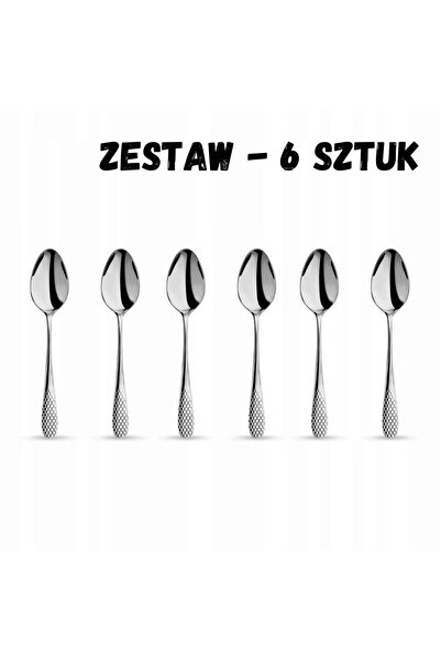 NO BRAND Wilmax linguriță de desert din oțel inoxidabil 19 cm set de 6 bucăți