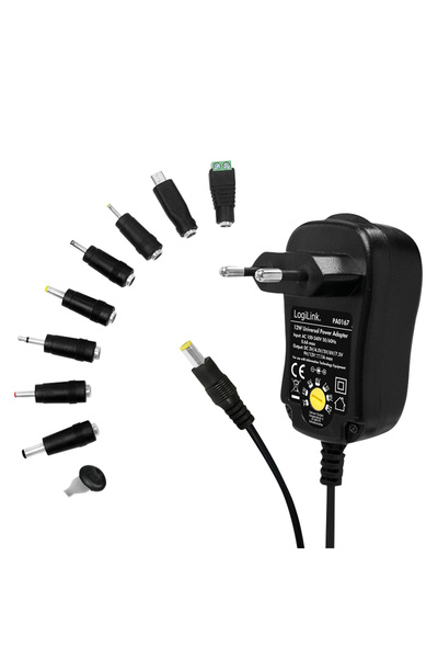 LogiLink Sursă de alimentare universală 3-12V 12W, 8 adaptoare, reglabilă 100...