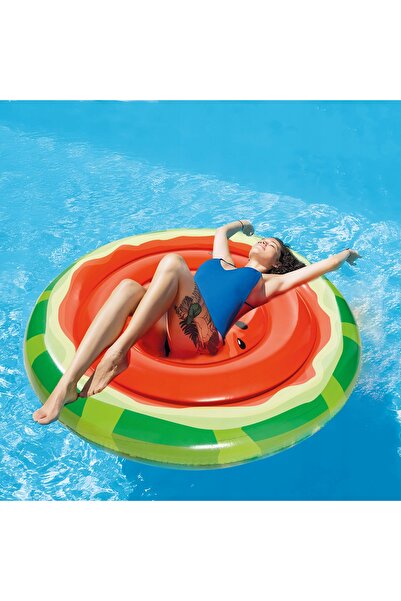 NO BRAND Tub gonflabil mare pentru înot, piscină, plajă, în formă de pepene v...