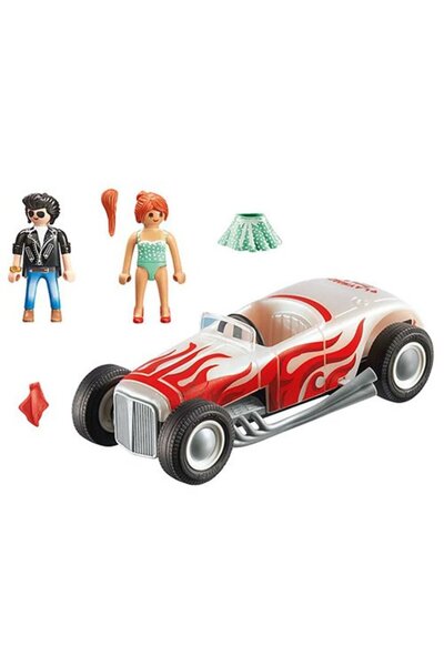 Playmobil Figurine Mașină 2 figurine Viața în oraș Hot Rod 71078