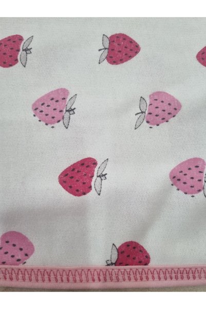 Uğur bebe Miniworld 1X1 Meter 70% Cotton Baby Blanket 100X100 cm Soft Breathable Printed Patterned Newborn Baby Blanket Pink