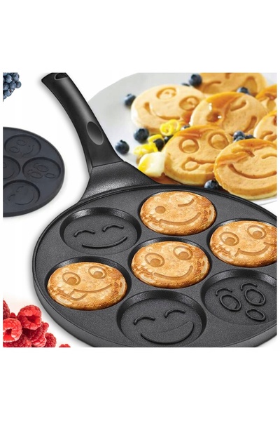 Konighoffer Tigaie pentru clătite, Emoji-uri vesele, pentru aragaz