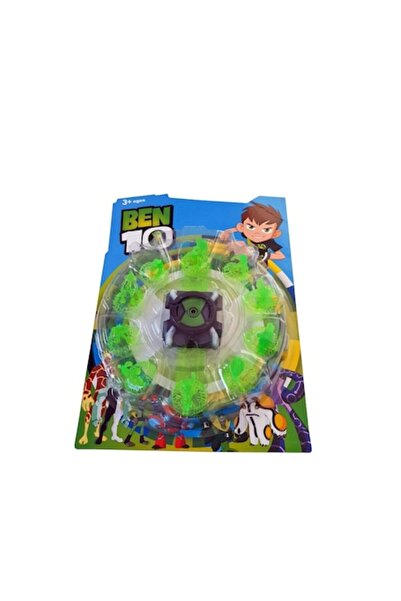 PICCGROVE® Ceas de jucărie , model Ben 10 Omnitrix, cu proiecții și 10 figuri...