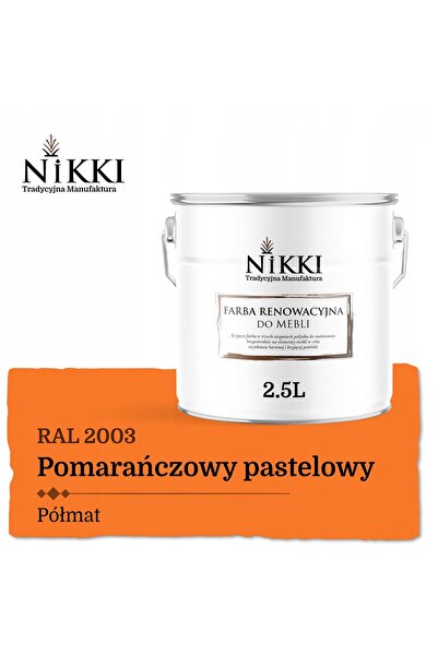 NO BRAND Vopsea pentru dulapuri de bucătărie portocaliu pastel RAL2003 semi-m...