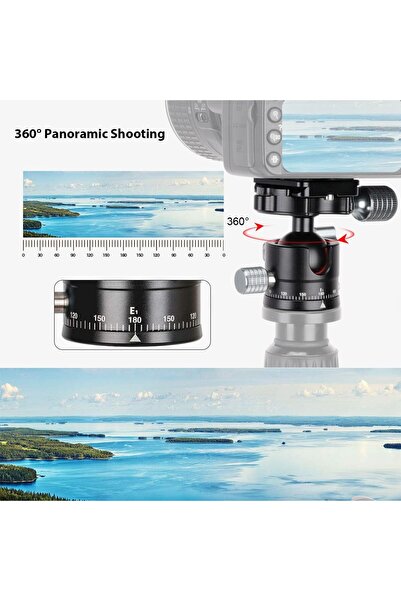 ulanzi Cap bilă mini pentru fotografie, pentru cameră, monopied și trepied