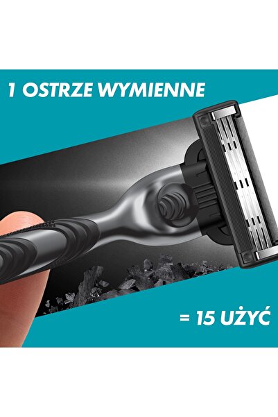 Gillette Lame de ras Mach3 Charcoal (8 bucăți)
