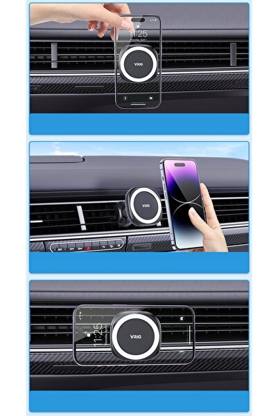 NO BRAND Suport auto magnetic MagSafe pentru telefon, pentru grila de ventila...