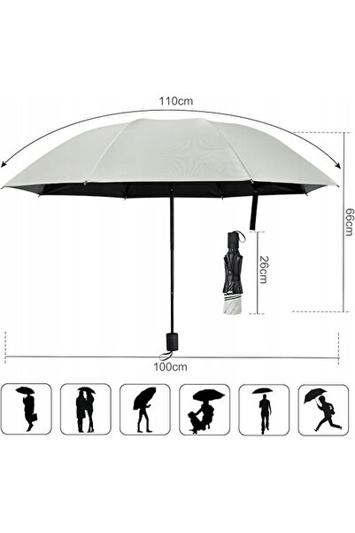 NO BRAND Umbrelă de soare rezistentă la UV, din Teflon, pliabilă, ușoară, cul...