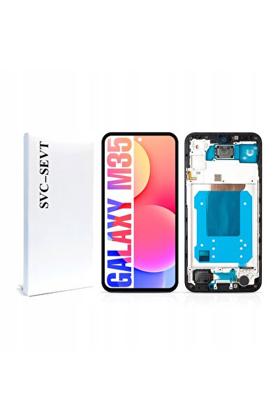 NO BRAND Display pentru Samsung Galaxy M35 Ecran Amoled Ramă Originală Zila
