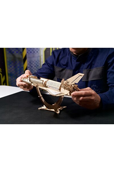 NO BRAND Puzzle din lemn 3D Model tehnic Navetă Spațială NASA UGEARS