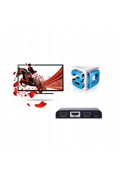 NO BRAND Splitter HDMI Techly 2 porturi 4K 30/60Hz negru