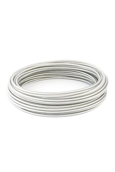 NO BRAND Cablu de oțel cu manta din PVC, 5/8 mm, 6x7, INCOLOR, 5 m