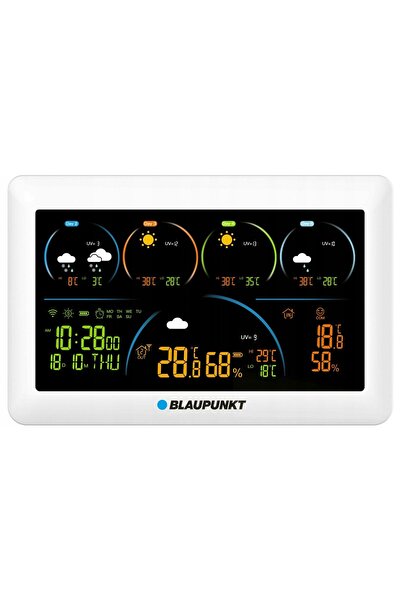 Blaupunkt Stație meteo Senzor wireless Exterior Aplicație Wi-Fi