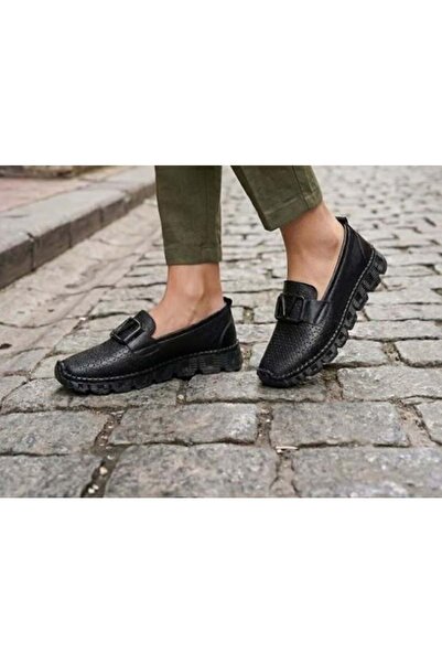 MARİOTTO Genuine Leather Daily Women's Casual Shoes Ckr01061 - 37
