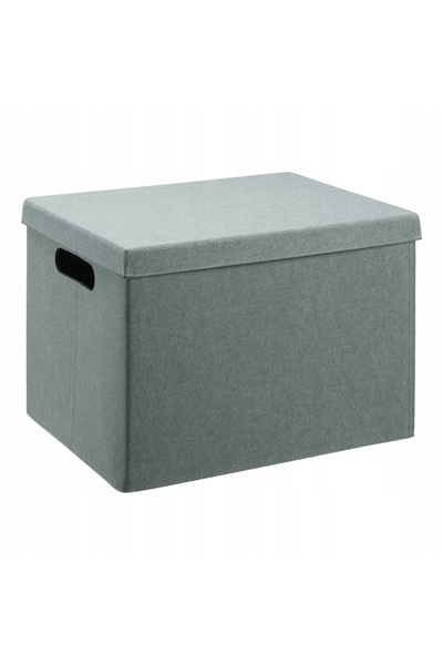 NO BRAND Cutie de depozitare pliabilă cu capac, verde, 36x26x27cm